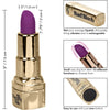 Calexotics Naughty Bits: Bad Bitch Lipstick Vibrator - Powerful 10-Function Gold Lipstick Design for Intense Pleasure and Stimulation - Adult Naughty Store