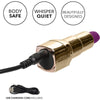 Calexotics Naughty Bits: Bad Bitch Lipstick Vibrator - Powerful 10-Function Gold Lipstick Design for Intense Pleasure and Stimulation