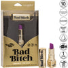 Calexotics Naughty Bits: Bad Bitch Lipstick Vibrator - Powerful 10-Function Gold Lipstick Design for Intense Pleasure and Stimulation