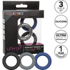 CalexTics Link Up Ultra-Soft Extreme Set Male Cock Ring - Enhance Stamina, Sensitivity, and Pleasure with Premium Silicone - Model XJ-500 - For Men - Intensify Erections and Delight in Ribbed, Geometric, and Smooth Textures - Sleek Black
