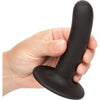 Calexotics Dong Boundless: Smooth Black Dildo - Premium Silicone Curved Pleasure Probe for Intimate Play (Model DB-001)