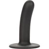 Calexotics Dong Boundless: Smooth Black Dildo - Premium Silicone Curved Pleasure Probe for Intimate Play (Model DB-001)