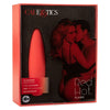 CalExtics Red Hot Flame Clitoral G-Spot Vibrator - Intense Pleasure for Her - Compact Travel Size - 10 Powerful Vibration Functions - Curved Tip - Passionate Red