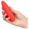 CalExtics Red Hot Flame Clitoral G-Spot Vibrator - Intense Pleasure for Her - Compact Travel Size - 10 Powerful Vibration Functions - Curved Tip - Passionate Red