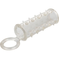 Introducing the Calextics Sensation Enhancer Penis Sleeve: A Sensually Beaded Pleasure Powerhouse for Enhanced Intimacy - Adult Naughty Store