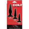 Colt Anal Trainer Kit - Graduated Butt Plug Set for Men - Model CT-200 - Black