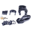 Introducing the Exquisite Pleasure Lockdown: Sensual Male Chastity Kit Black - Adult Naughty Store