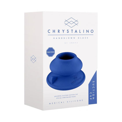 Chrystalino Silicone Suction Cup - Blue: A Versatile and Secure Medical Grade Silicone Cup Base for Ultimate Pleasure (Model: CS-SC-BL) - Adult Naughty Store