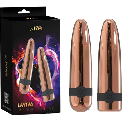 Laviva Quake Shell Bullets QSB-100 Dual Bullet Vibrator | Unleash Intense Pleasure & Stimulation | Black | For Enhanced Intimate Moments