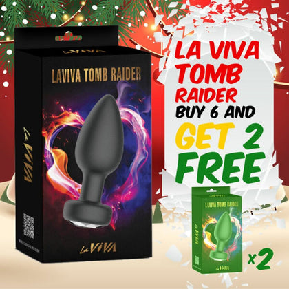 Laviva Tomb Raider App Controlled Butt Plug | Model: TB-500 | Unisex Anal Stimulator | Sapphire Blue