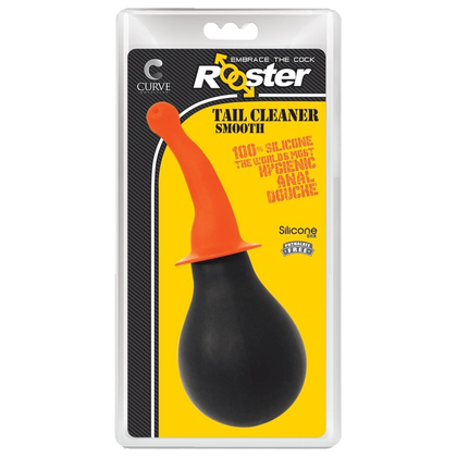 Introducing the Rooster Tail Cleaner Smooth - Orange: The Ultimate Pleasure Device for Intimate Hygiene and Sensual Exploration - Adult Naughty Store