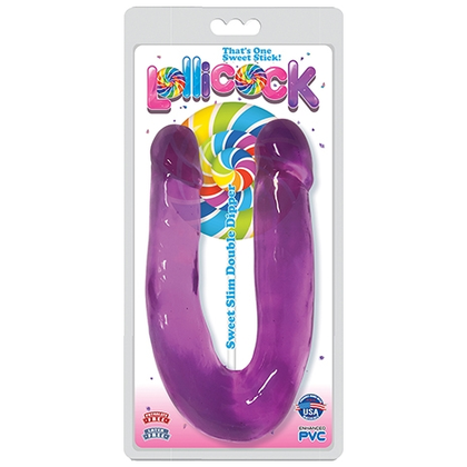 Lollicock Sweet Slim Double Dipper Grape - The Ultimate Dual-Ended Pleasure Toy for Sensual Exploration and Delight - Adult Naughty Store