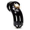 Luxuria The Curve Black Cock Cage - Model X1 - Male Chastity Device for Endowed Pleasure