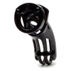 Luxuria The Curve Black Cock Cage - Model X1 - Male Chastity Device for Endowed Pleasure