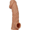 SensualSkin Cock Sleeve 1 Small - Silicone Pleasure Enhancer for Men - Intense Stimulation for Enhanced Sensations - Black