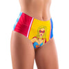 Mememes Wonder Girl Hi-Briefs: Seamless Comfort for All-Day Sensations - Model WGHB-001, Women's High-Waisted Lingerie for Ultimate Comfort and Sensuality in Black - Adult Naughty Store