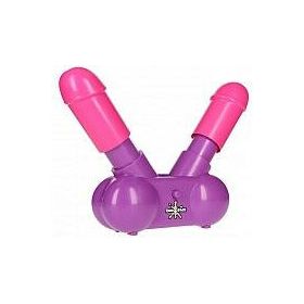 Introducing the Sensual Delights Cum Face Duel Pump Action Penis Game - The Ultimate Party Pleasure Experience