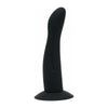 Love in Leather DIL052 Silicone Stream-Line Dong with Tapered Tip and Side Groove Design - Model Number: DIL052 - Unisex Pleasure Toy - Black - Adult Naughty Store