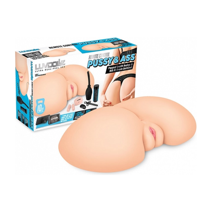 Luvdollz Remote Control Vibrating Butt - Introducing the Luvdollz Pleasure Paradise 5000 - The Ultimate Remote Control Vibrating Butt Experience for All Genders - Unleash Your Deepest Desires with this Cream-Colored Sensation