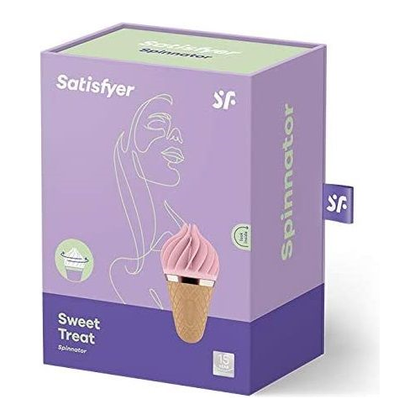 Satisfyer Sweet Treat Pink/Brown - Rotating Clitoral Stimulator for Women's Pleasure
