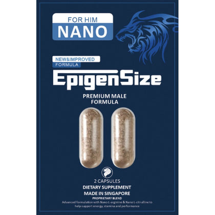 Epigen Size Ultimate Male Performance Supplement - Model MS-100X - Men's Super Stamina Booster for Maximum Size Engorgement in Bold Black - Adult Naughty Store