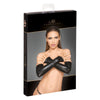 Elegant Elastic Eco Leather Fingerless Gloves - The Ultimate Statement Accessory for Party Ensembles