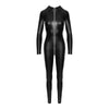 Introducing the SensationWare Power Wetlook Catsuit - Model PWC-1001: Unisex Full Body Pleasure in Black