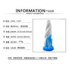 Sensual Pleasures Silicone Bull Horn Dildo BH-550G - Unisex Anal Pleasure Toy in Blue/White