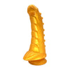 Sensual Pleasures Hunchback Dildo Gold - Luxurious Silicone Pleasure Toy for Intense Satisfaction, Model SPHD-001, Unisex, G-Spot and Prostate Stimulation, Vibrant Gold - Adult Naughty Store