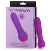 Femme Fun Ultra Bullet Vibrator - Powerful 20 Mode Silicone Waterproof Rechargeable Pleasure Toy for Women - Black