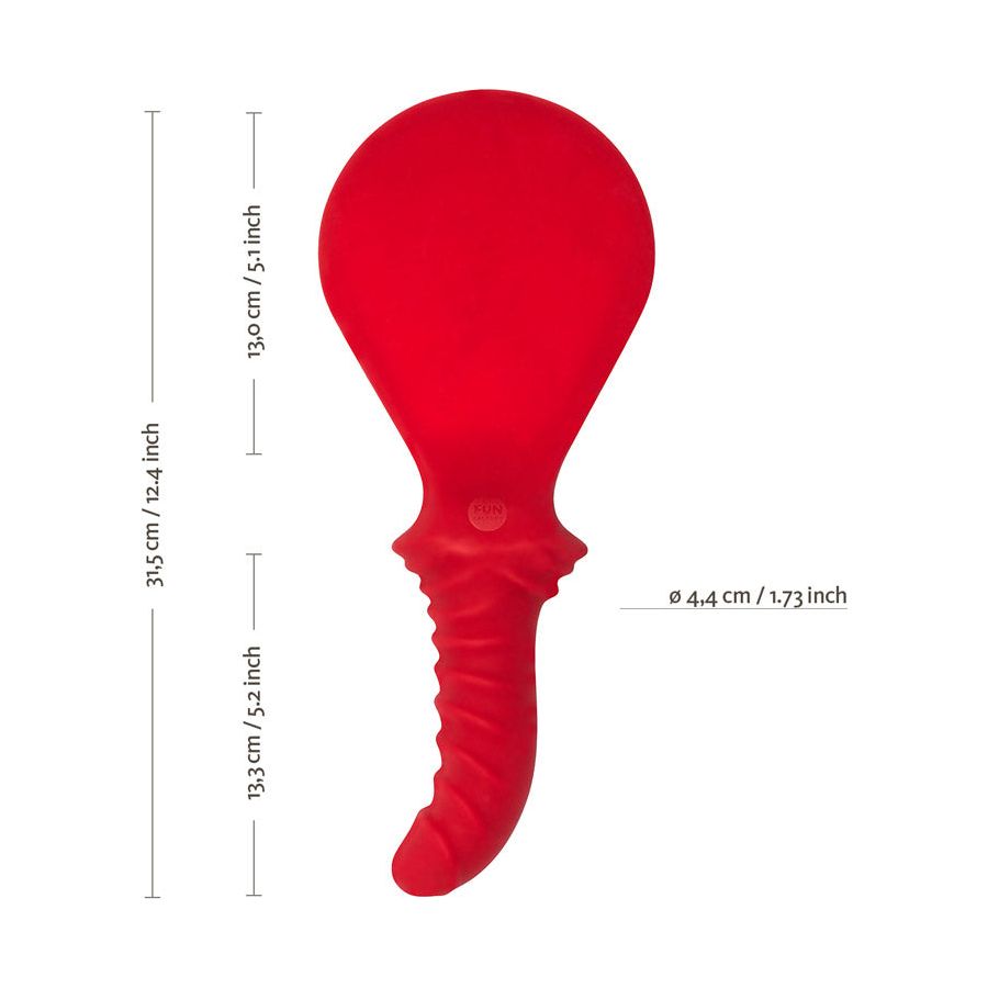 Fun Factory Buck Dich Anal Paddle - Powerful Impact Paddle and Stimulating Dildo for Unforgettable Pleasure - Model BD-69 - Designed for All Genders - Perfect for Anal Play - Sensual Black