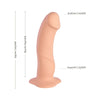 Fun Factory The Boss Dildo - Realistic Silicone Dildo for Vaginal and Anal Pleasure - Model X-42 - Unisex - Deep Blue