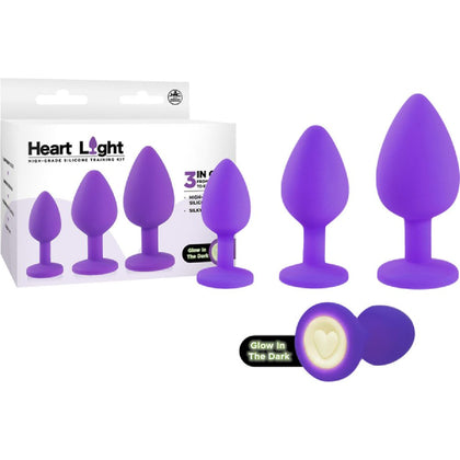 LuxePleasure Silicone Training Kit 3in1 - Model 2022 Unisex Anal Play Set in Luminous Green