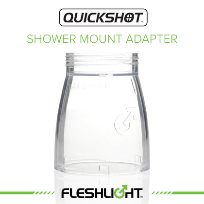 Fleshlight Quickshot Shower Mount Adapter for Him & Her - Clear Adapter