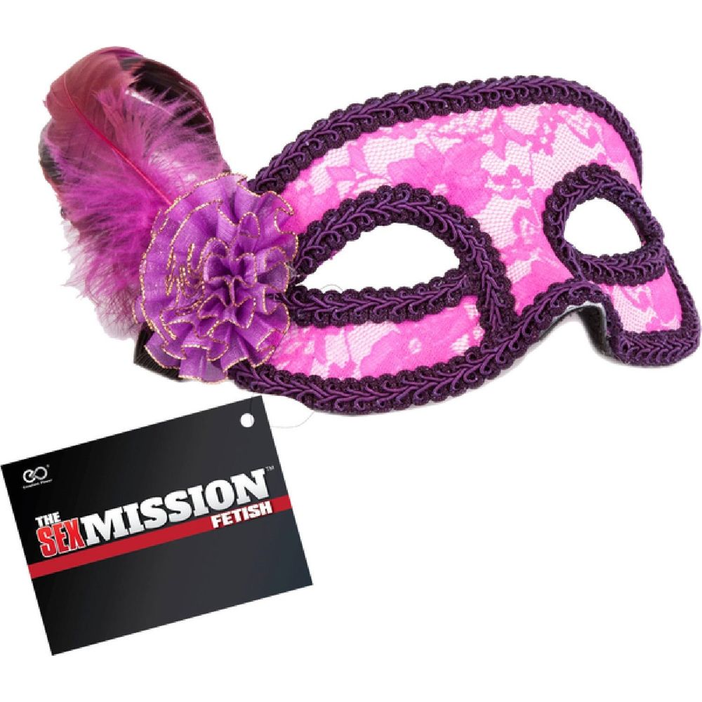 Introducing the Sensual Pleasures Feathered Masquerade Masks - Pink & Purple