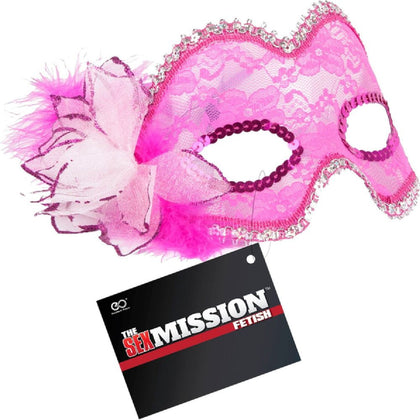 Adult Naughty Store Exclusive: Sensual Pleasures Masquerade Mask (Pink)