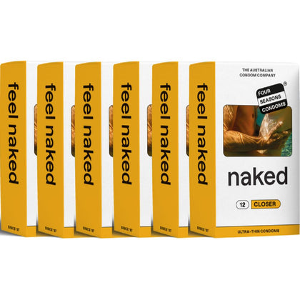 Introducing the Naked Closer Fit Condom Model Closer Fit 49mm for Unisex Sensual Pleasure in Elegant Sheer Black