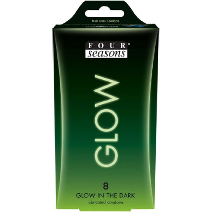 Four Seasons Glow N' Dark Illuminating Condoms - Enhancing Pleasure for Couples - Model GND-8 - Unisex - Exciting Glow-in-the-Dark Experience - Vibrant Colors Available
