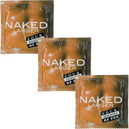 Four Seasons Naked Larger 144 Ultra-Thin Large Penis Condom for Men, Model: Naked Larger 144, Transparent