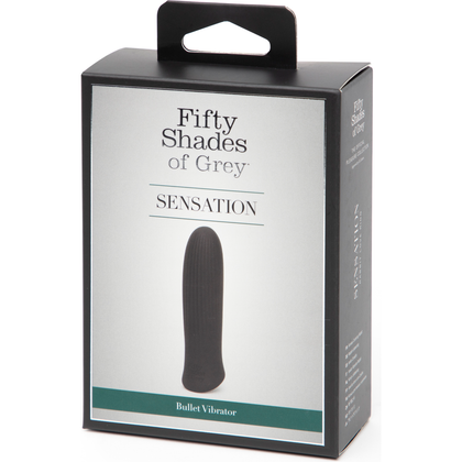 Fifty Shades of Grey Sensation Rechargeable Bullet Vibrator - Miniature Beginner-Friendly Pleasure Toy - Model S1-15 - Unisex Intimate Stimulation - Black