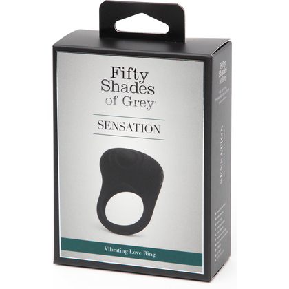 Fifty Shades of Grey Sensation Rechargeable Vibrating Love Ring - Model RVR-500 - Unisex - Intense Pleasure - Black