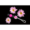 Introducing the Sensual Pleasure Geisha Balls Magnetic - Model GBM-27: The Ultimate Magnetic Kegel Exerciser for Women in Pink and Black - Adult Naughty Store