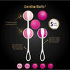 Introducing the Sensual Bliss Sugar Pink Geisha Balls 3 - Premium Silicone Kegel Balls for Women's Intimate Pleasure - Adult Naughty Store