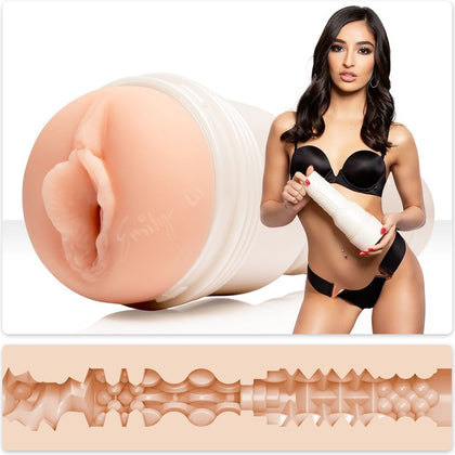 Fleshlight Girls Emily Willis Squirt Masturbator Model: Squirt Canal 810476011659 for Men, Vaginal Pleasure, Light Flesh Tone