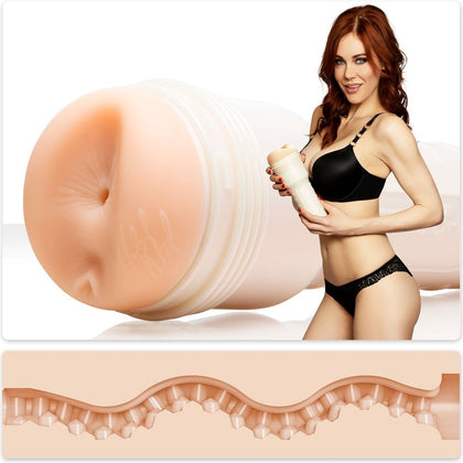 Experience unparalleled satisfaction with the Fleshlight Girls Maitland Ward Tight Chicks Silicone Anal Masturbator TW-810476011680 for Men in FleshTone