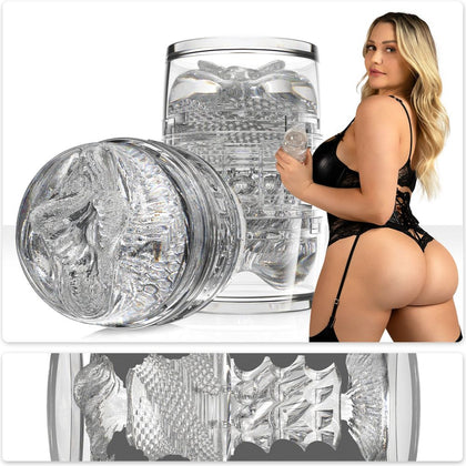 Indulge in Pure Delight with Fleshlight Quickshot Mia Malkova Pocket Pussy Masturbator - Model 810476010911 for Men, Delivering Powerful Stimulation in a Clear Compact Design - Adult Naughty Store