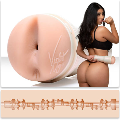 Introducing the Fleshlight Girls Violet Myers Ahegao Realistic Butt Masturbator Model 810476011918 for Men - FleshTone: The Ultimate Male Pleasure Experience