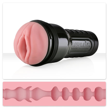Fleshlight Pink Lady Mini-Lotus Vagina Masturbation Sleeve Model 810476016982 for Women - Enchanting Pink