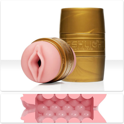 Introducing the Fleshlight Quickshot Stamina Training Unit Lady & Butt Dual Pleasure Sleeve - Model No. 810476010973 for Men in Pink - Adult Naughty Store