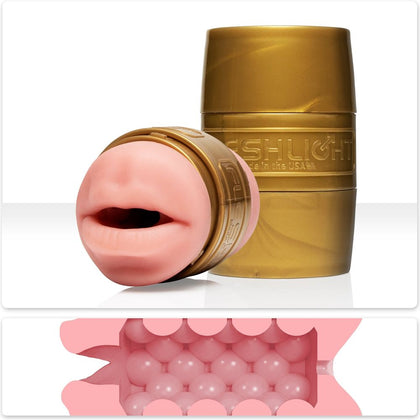 Fleshlight Quickshot Stamina Training Unit Mouth & Butt Sex Toy Model 810476010980 - Men's Pink Dual Pleasure Stimulator